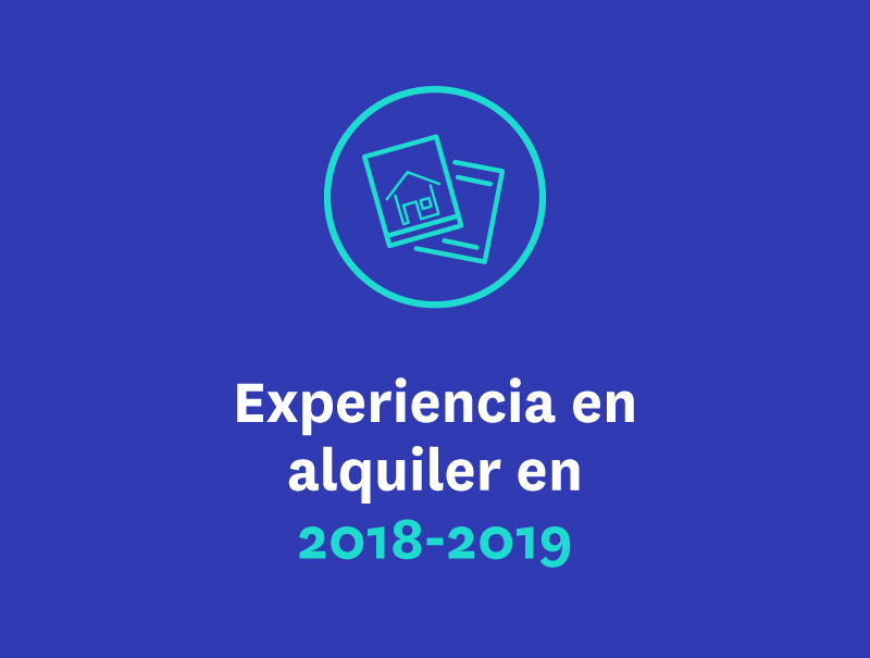 Experiencia en el alquiler 2018-2019